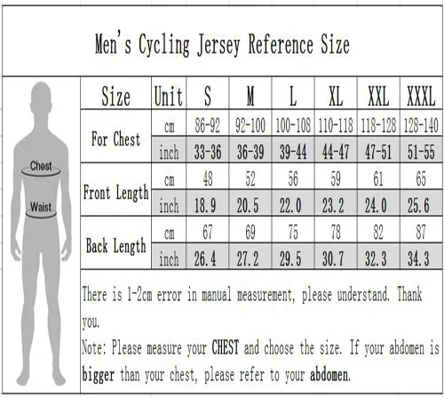 Vista 2 de Maillot de ciclismo para hombre, manga corta, ropa de bicicleta, tira antideslizante, cremallera completa, reflectante en la noche