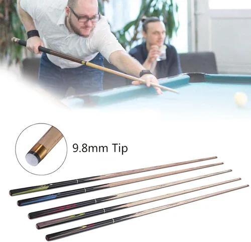 Vista 2 de Taco de billar, palos de billar para accesorios de piezas de mesa de billar, puntas de 0.394 in, diseño ergonómico, utilizado para el hogar
