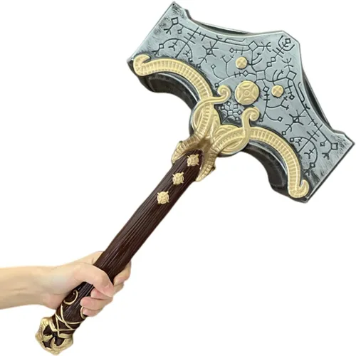 Vista 5 de damdos Accesorios de cosplay de Halloween para hacha de guerra de Dios de espuma Leviatán Kratos hachas arma regalos de cumpleaños