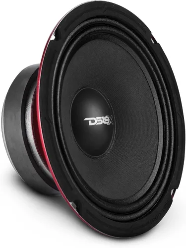 Vista 26 de Altavoz DS18 PRO de rango medio, cúpula en compresión de aluminio roja, altavoces de puerta de audio de alta calidad para auto o camión sistema