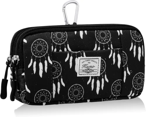 Vista 12 de KAMO Funda multiusos de lona horizontal para smartphone, funda para teléfono celular con asa para cinturón, bolsas de cinturón para mujeres, funda