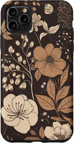 Vista 13 de Hazelnut Brown Wildflower Floral Flower Design Case for iPhone 17