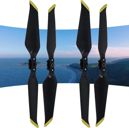 Vista 6 de 2 pares de hélices plegables, accesorios de hélices de liberación rápida compatibles con MAVIC 2 PRO / ZOOM RC Drone (dorado)