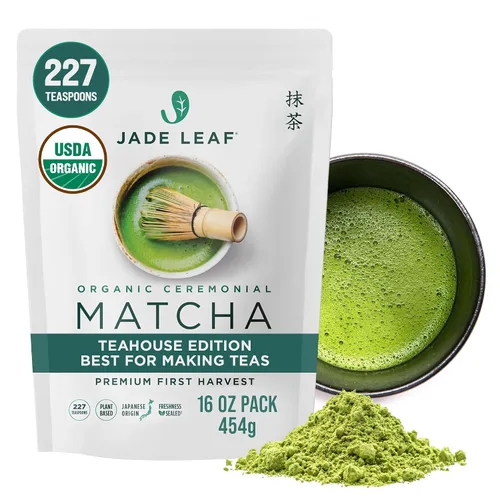 Vista 16 de Jade Leaf – Té verde en polvo, orgánico y japonés, de grado culinario supremo (el preferido por los Chefs y cafeterías para mezclar & hornear)