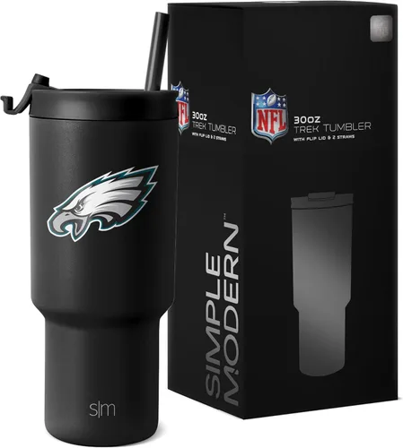 Vista 32 de Simple Modern - Vaso de 30 oz con tapa abatible y tapa con pajita