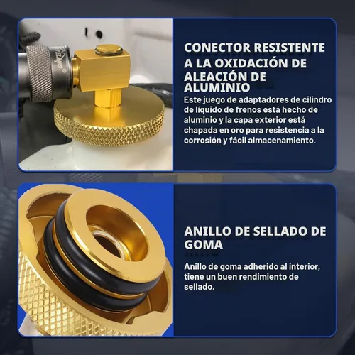 Vista 9 de AUTOOL Kit de purga de cilindro maestro, 20 adaptadores de purga de presión