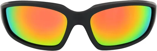 Vista 5 de Global Vision Kickback - Lentes de transición con efecto espejo fotocrómico transparente a rojo con oscurecimiento automático, gafas de conducción