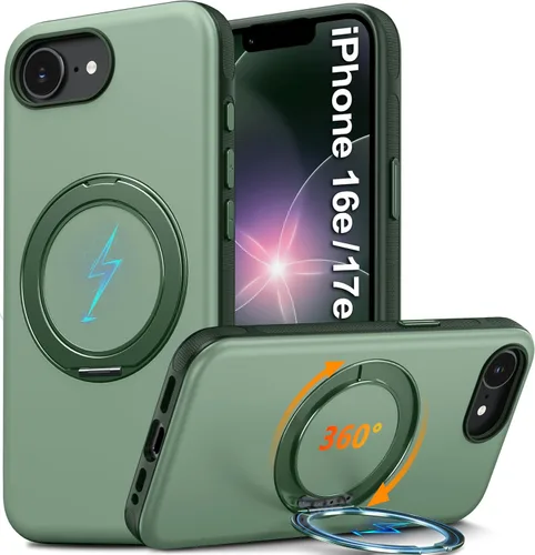 Vista 78 de Oterkin Funda para Google Pixel 10a con soporte magnético de giro de 360° [compatible con MagSafe] [antideslizante] [15 pies] a prueba de golpes