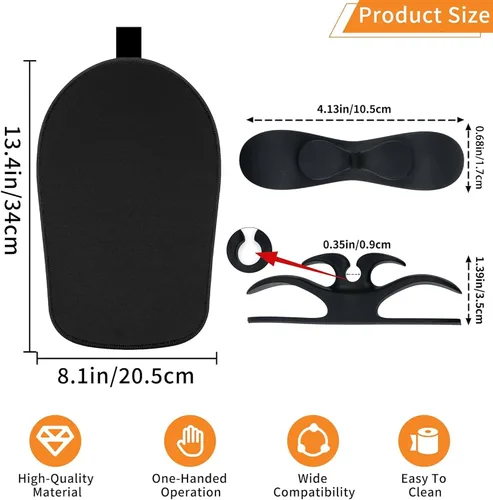 Vista 3 de Tapete deslizante para batidora Kitchenaid, tapete deslizante movedor para batidora Kitchenaid de 4.5-5 cuartos con cabezal inclinable de pie