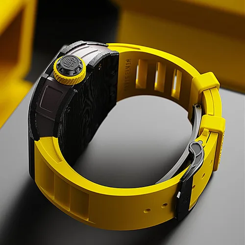 Vista 4 de DAVIS ELVIN Reloj automático para hombre estilo caballero barril de vino con movimiento automático suizo impermeable relojes mecánicos para hombre