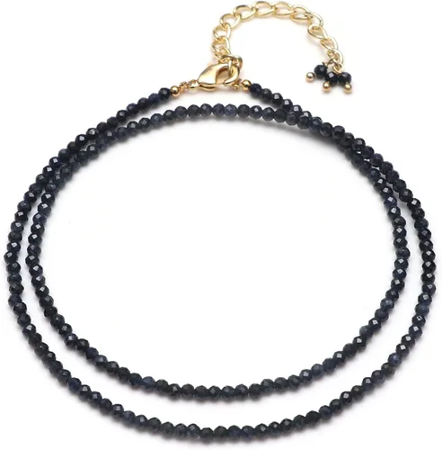Vista 17 de Gempires - Gargantilla de cristal curativo hecha a mano, hipoalergénica, chapada en oro de 18 pulgadas, elegante joyería de uso diario