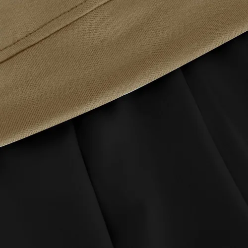 Vista 3 de Sudadera de gran tamaño para mujer, cuello redondo, minivestido de manga larga, sin botones, ajuste relajado, sudaderas de moda
