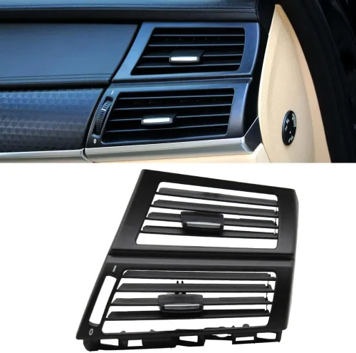 Vista 7 de Panel de rejilla de aire acondicionado delantero izquierdo para BMW X5 X6 E70 E71 E72 Cubierta de rejilla de salida de aire para salpicadero
