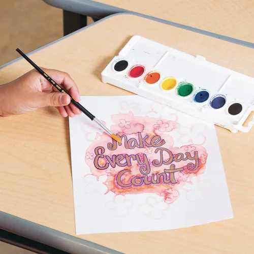 Vista 5 de S&S Worldwide Impresiones artísticas resistentes a la acuarela, 6 de cada una de las 6 citas inspiradoras para adultos y adolescentes, uso