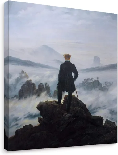 Vista 37 de Niwo ART - Montañas y mar, serie de pinturas más famosas del mundo, lienzo de pared para decoración del hogar, envoltura de galería, estirado