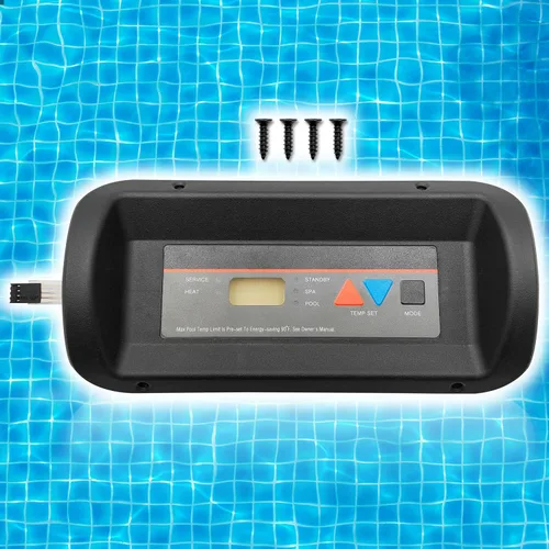 Vista 6 de FDXLBKP1930 Conjunto de bisel y teclado compatible con calentador de piscina Hayward Kit de reemplazo de montaje de bisel y teclado del calentador