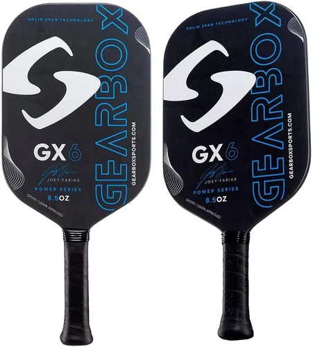 Vista 2 de Gearbox Paleta de pickleball de fibra de carbono GX6