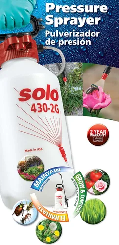 Vista 3 de Solo 430-2G - Rociador de granja y jardín de 2 galones con puntas de boquilla para múltiples necesidades de pulverización y 4900528 rociador