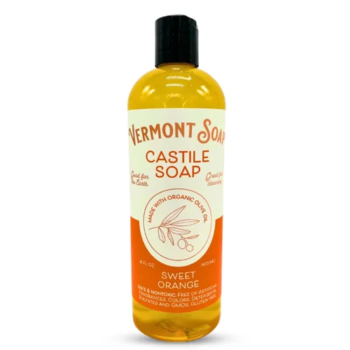 Vista 9 de Vermont Castile Jabón Lavanda, jabón líquido suave para pieles sensibles y gel de baño natural, champú orgánico para cabello graso, aloe castilla