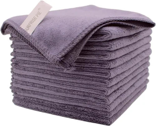 Vista 10 de Paños de limpieza de microfibra de alta calidad, ultra absorbentes, sin pelusas, para cocina, vidrio, cuidado del automóvil, acero inoxidable