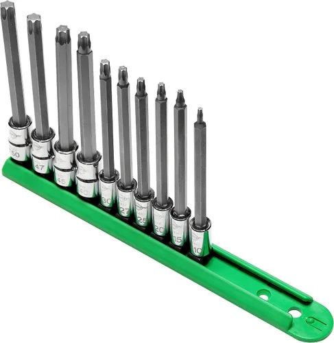 Vista 2 de Mayhew Tools 16032 Torx Juego de brocas de inserción, cromado, 10 piezas de longitud media