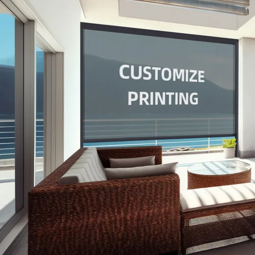 Vista 24 de ZSHINE Persianas enrollables motorizadas para patio al aire libre