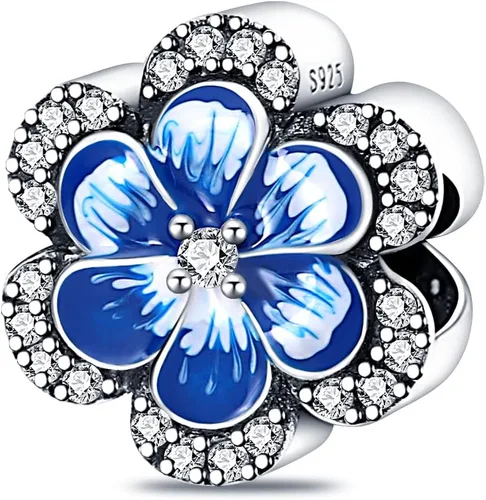 Vista 37 de Dijes de plata de ley 925 para pulseras, collares, colgante con circonitas cúbicas 5A dije charm para mujeres joyería DIY