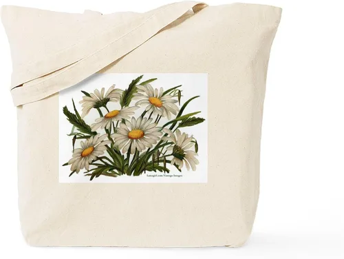 Vista 17 de CafePress Daisies Tote Bag Natural Canvas Tote Bag, Bolso de compras de tela, Caqui