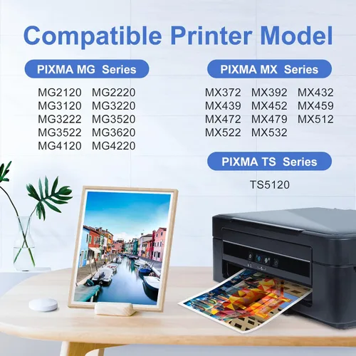 Vista 2 de PG-240 XL/CL-241 XL Cartuchos de tinta de repuesto para Canon 240XL 241XL Combo Pack 240 241 para impresora Canon PIXMA MG3620 TS5120 MG3520 MG3600