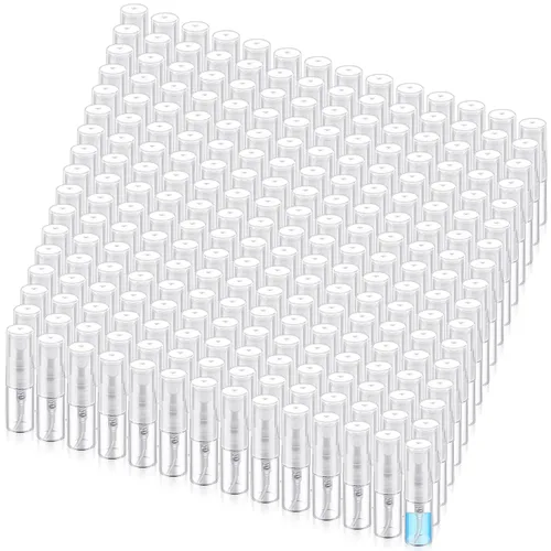 Vista 18 de Zhehao 1 mini botellas de spray de 0.2 fl oz de vidrio transparente para perfume, atomizador de perfume de niebla fina, portátil, recipientes vacíos