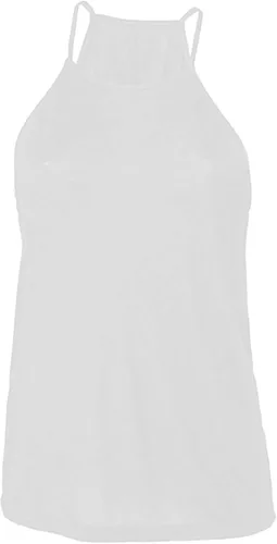 Vista 7 de Bella Canvas Camiseta sin mangas con cuello alto y vuelo para mujer