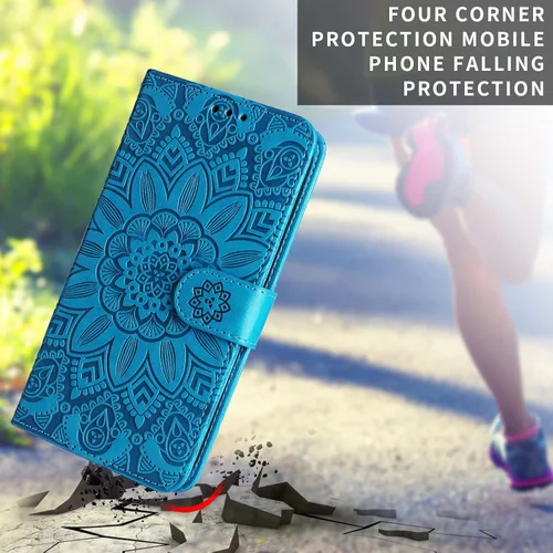 Vista 7 de XYX Wallet Case for Redmi Note 10s, Sunflowers Pattern Folio Stand Credit Card Slots Magnetic Closure Flip Protective Cover for Xiaomi Redmi Note