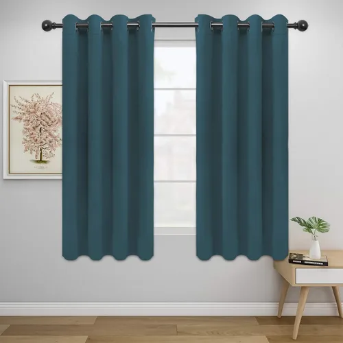 Vista 26 de Easy-Going - Cortinas opacas para dormitorio, aislamiento térmico sólido con ojales, cortinas de ventana para reducción de ruido, cortinas
