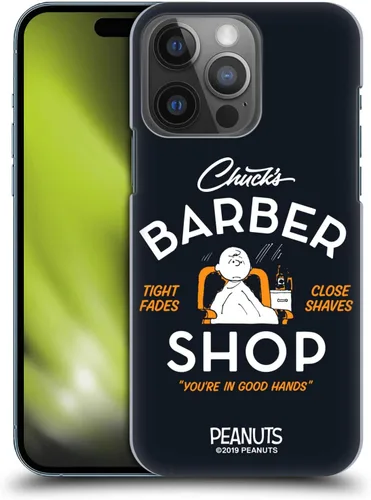 Vista 40 de Head Case Designs Carcasa rígida con licencia oficial de Peanuts Charlie Brown Chuck Barber Shop compatible con Apple iPhone 7/8/SE 2020 y 2022