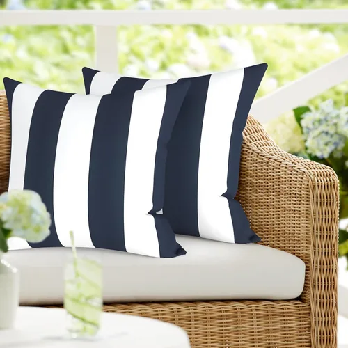 Vista 57 de DYTXIII Paquete de 2 almohadas lumbares impermeables para exteriores con rellenos, 12 x 20 pulgadas, almohada decorativa rectangular para patio