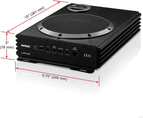 Vista 3 de SSL LOPRO8 - sistema de subwoofer amplificado de 8 pulgadas., 8", Negro