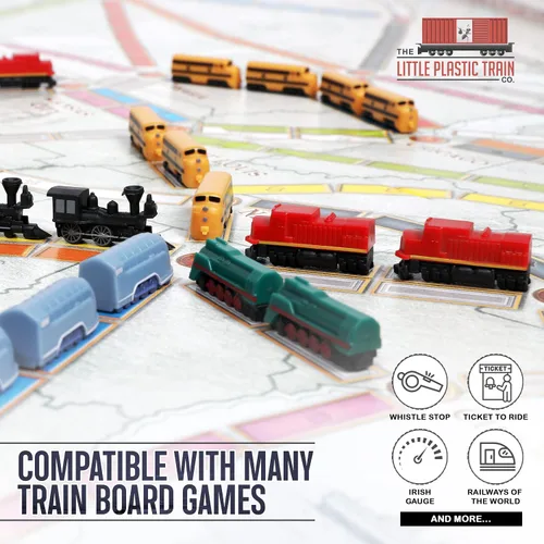 Vista 4 de Midnight Express Deluxe - Juego de tren de mesa Piezas de jugador para boleto para montar y otros juegos de mesa de tren para adultos, familiares