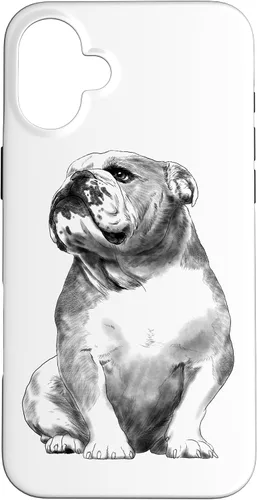Vista 23 de Funda para iPhone 17 de Bulldog Inglés con diseño de perro