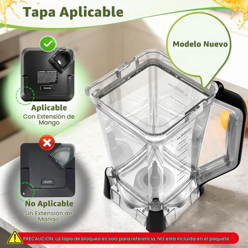 Vista 4 de Jarra de licuadora de 72 oz compatible con licuadora Ninja BN751 BN801