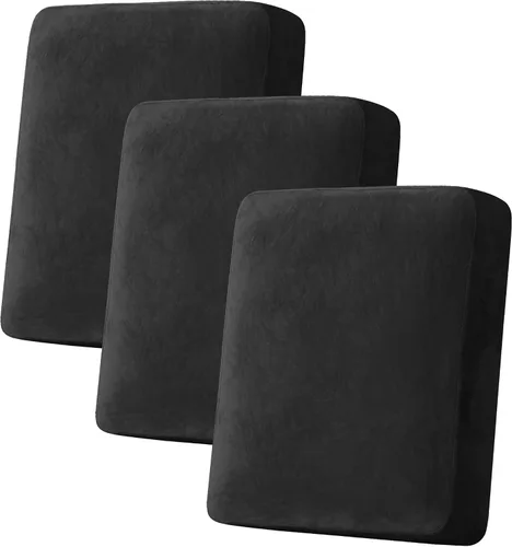 Vista 90 de H.VERSAILTEX Funda de cojín elástica de terciopelo para sofá, funda de cojín de felpa para cojines de silla, protector de muebles, cojín de asiento