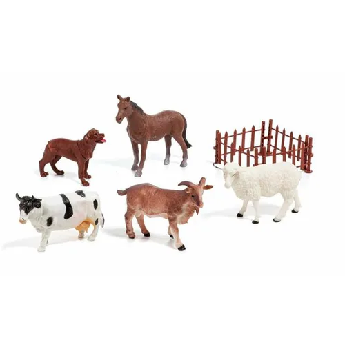 Vista 2 de Set de Animales de Granja Moltó 6 Piezas Plástico