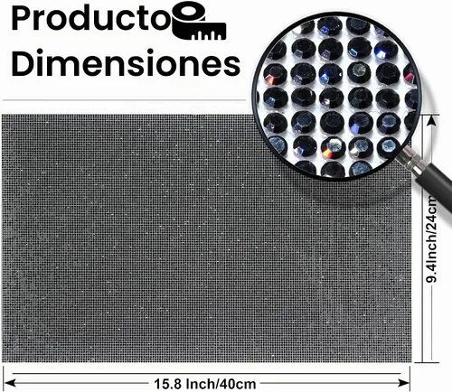 Vista 5 de Adhesivo con diamantes de imitación para decoración de auto, calcomanías autoadhesivas para decoración de automóviles y manualidades con 19440