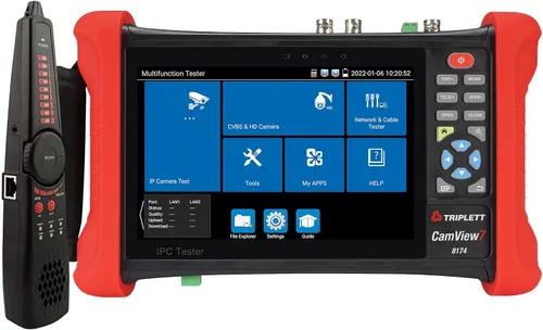 Vista 22 de Triplett 8071 CamView IP Pro+ CCTV Cámara Probador con servidor DHCP incorporado - IP, NTSC/PAL, AHD, TVI