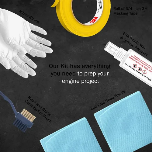 Vista 3 de ERA Paints Pintura negra para motor con tecnología de catalizador Omni-Curing, acabado brillante en aerosol 2K con resistencia a altas temperaturas