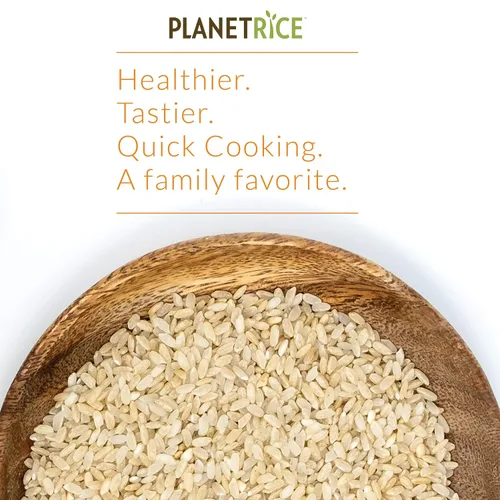 Vista 2 de Planet Rice Arroz rubio germinado a granel, ideal para cocinar arroz a granel, arroz Gaba sin gluten, vegano, paleo, con un 64% más de fibra
