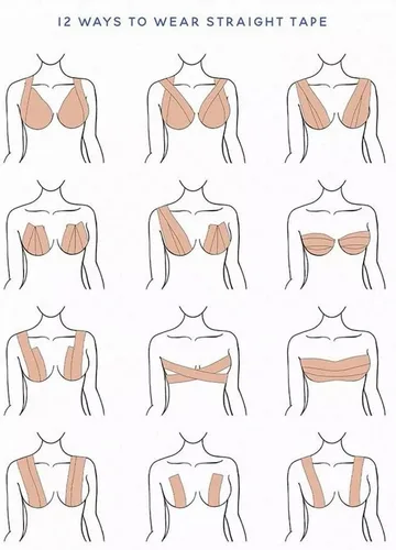 Vista 3 de Waterproof Breast Tape Adhesive Bra Body Tape - Boob Tape for Lifting SmallLarge Breasts A-E Cups