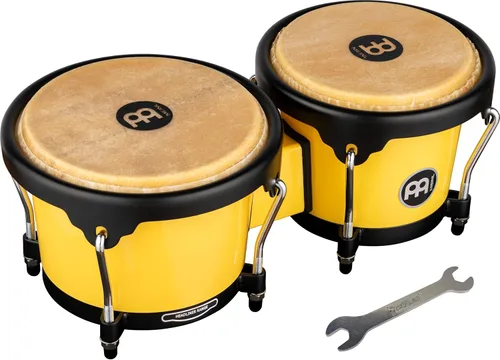 Vista 19 de Meinl Percussion HB100SNT-M bongós de madera natural de 6 3/4 y 8 pulgadas, Negro Bongos de carcasa sintética duradera profesional para adultos