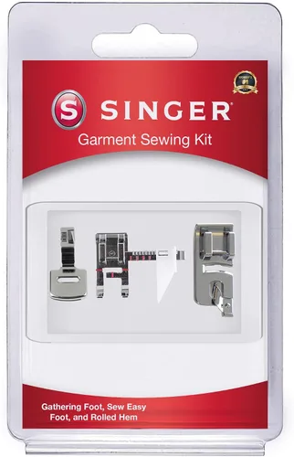 Vista 7 de SINGER - Kit de accesorios de máquina de coser, incluye 9 prensatelas, aguja doble y estuche. Nueve accesorios de costura, máquinas multifunción