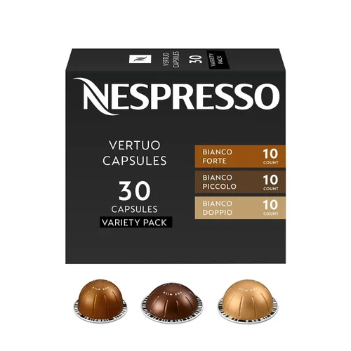 Vista 11 de Nespresso Cápsulas Vertuo, paquete variado, café tostado medio y oscuro, 30 cápsulas de café, prepara 7.8 onzas.