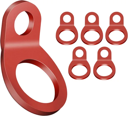 Vista 13 de Anillos Grandes de Correa de Amarre 6 Piezas Anclas de Sujeción Ganchos Anillos de Amarre de Acero Inoxidable con Recubrimiento en Polvo Negro